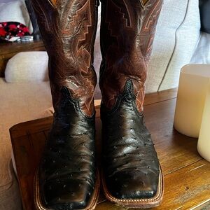 Anderson Bean Brown and Black Cowboy Boots